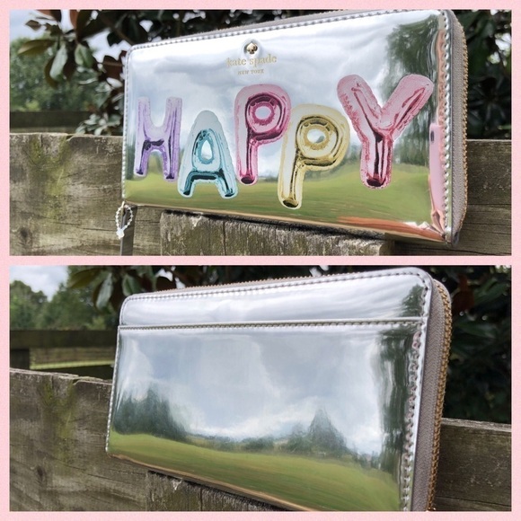 ♠️Rare Kate Spade Happy Tote & Wallet Balloon Set - Picture 5 of 7